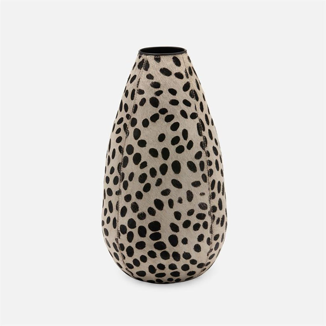 Made Goods Sasha Dalmatian Print Hair-On-Hide Vase