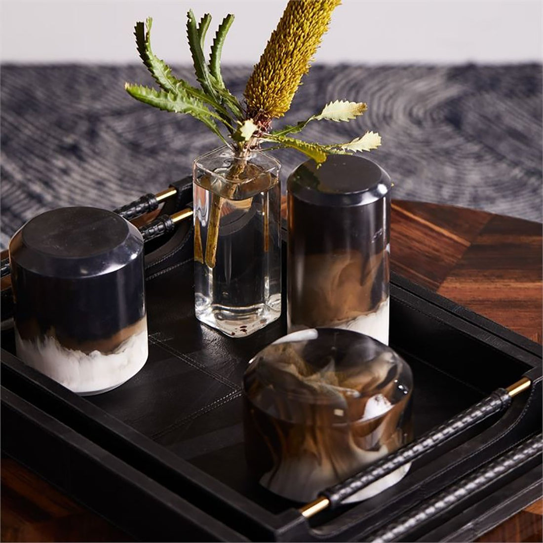 Made Goods Tova Resin Object, 3-Piece Set