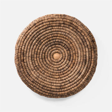 Made Goods Qiana 28-Inch Round Coco Bead Wall Art